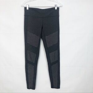 Alo Yoga Moto Gray Leggings Mesh size Small